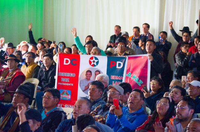 20 provincias de LA PAZ apoyan a Rodrigo Paz y Edmand Lara