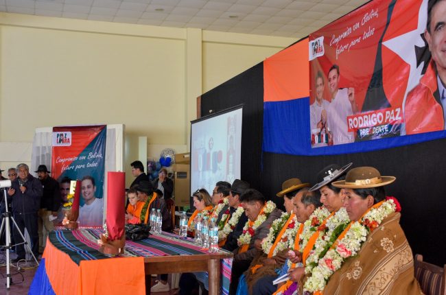 20 provincias de LA PAZ apoyan a Rodrigo Paz y Edmand Lara