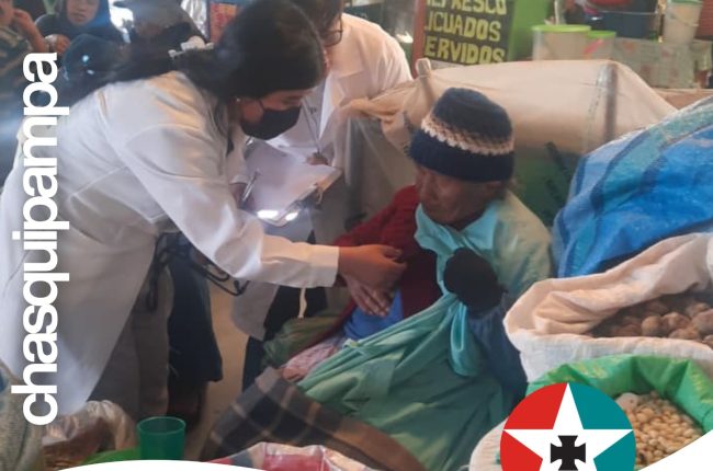 Atención medica gratuita am mercado 8 de diciembre CHASQUIPAMPA