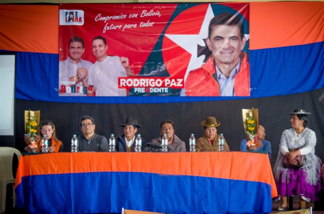 20 provincias de LA PAZ apoyan a Rodrigo Paz y Edmand Lara