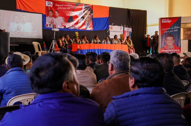 20 provincias de LA PAZ apoyan a Rodrigo Paz y Edmand Lara