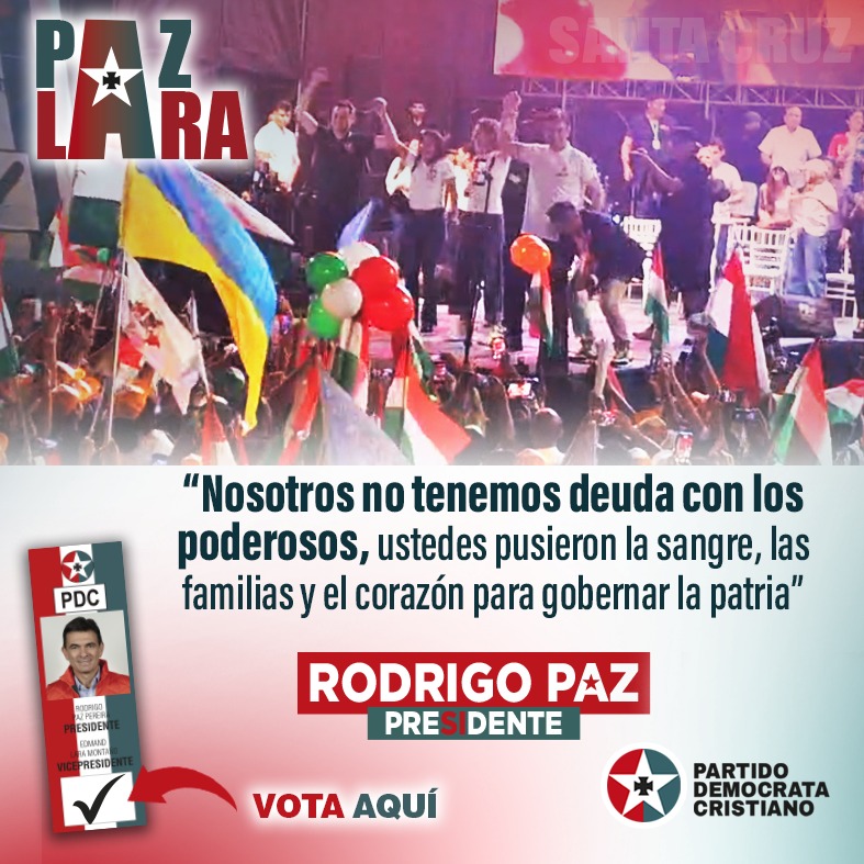 Paz llama a la Unidad y rechaza el Racismo y la división entre Bolivianos